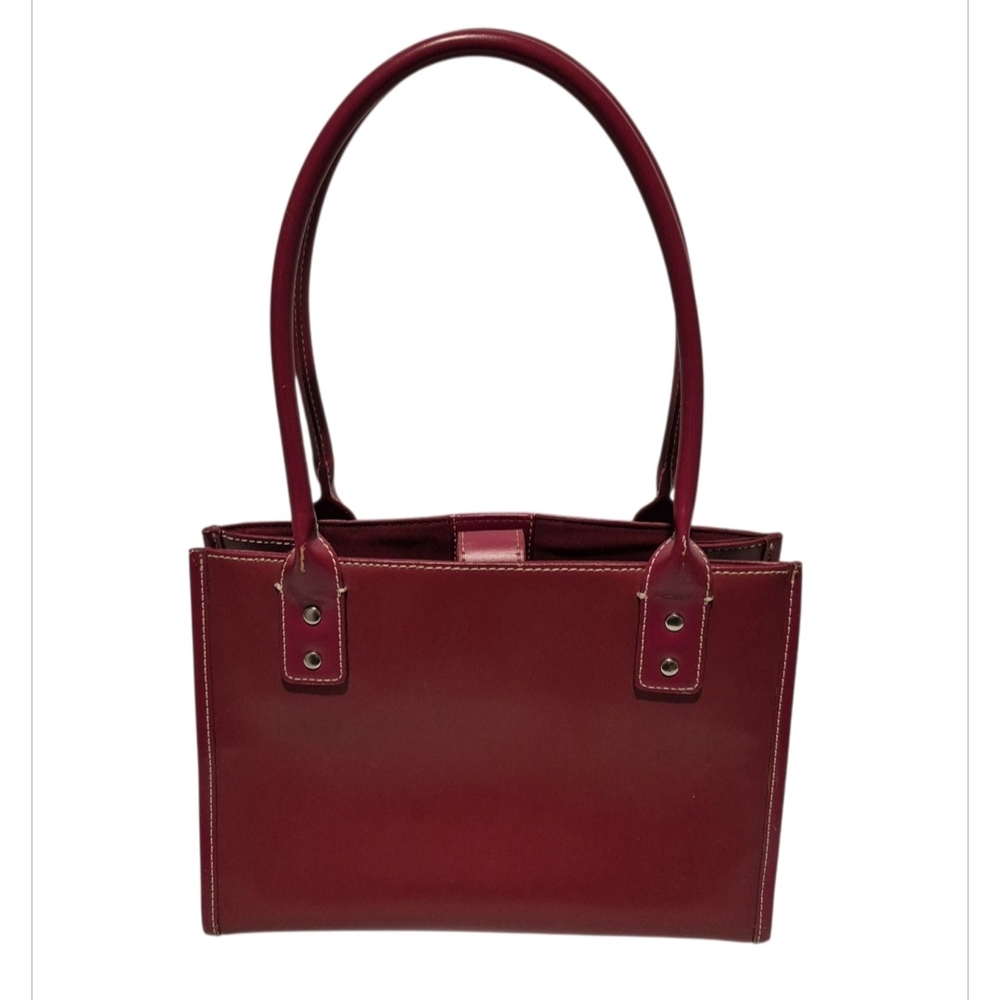 Vintage Wilsons Leather Satchel Handbag Purse Red